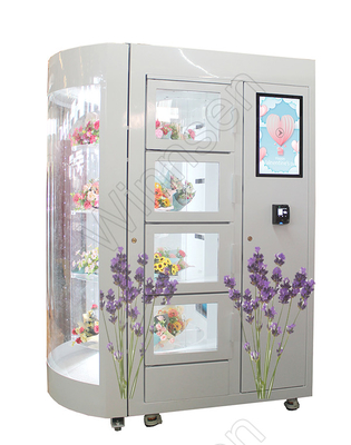 24 horas de pagamento de Mini Mart Flower Vending Lockers Machine Smart Card laminaram o aço