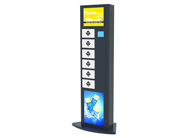 Aeroporto Video Publicidade Móvel Bloqueio Telefone celular Estação de carregamento Dispositivo Ecrã LCD Luz UV