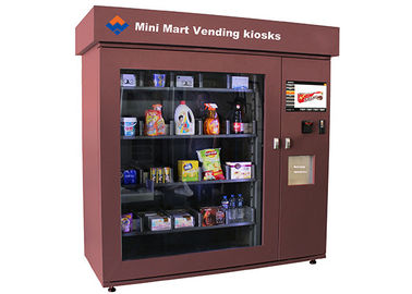 Cartão varejo automatizado mini máquina de venda automática de Bill da moeda do mercado do tela táctil operado