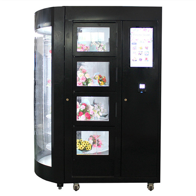 Máquina de venda automática elegante da flor do projeto de SDK com refrigerador e humidificador 19 polegadas