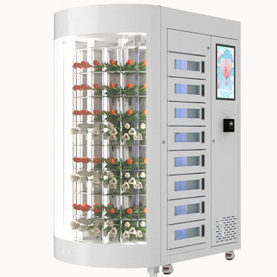 Máquina de venda automática luxuosa do ramalhete da flor com de alta capacidade grande do tela táctil 220V