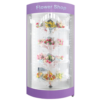Máquina de venda automática automática refrigerando esperta 120V da flor com grande capacidade
