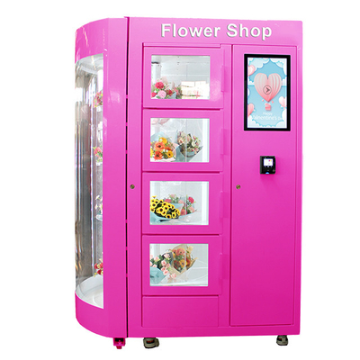 Máquina 240V de Bill Card Operated Flower Vending da moeda com 48 ramalhetes