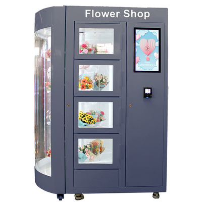 Lcd personalizado janela de exposição de Rose Bouquets Vending Machine With da flor de 19 polegadas