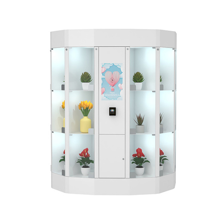 Flor do tela táctil de 22 polegadas que vende o cacifo com sistema de refrigeração do refrigerador