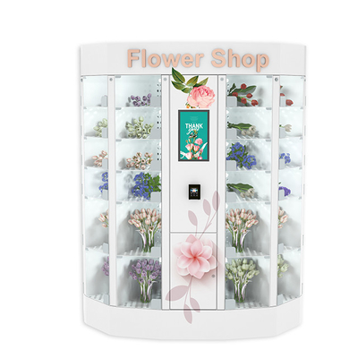 Florista exterior automático Vending Locker da flor 24 horas com 48 Windows