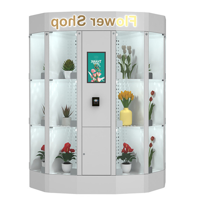 Florista exterior automático Vending Locker da flor 24 horas com 48 Windows