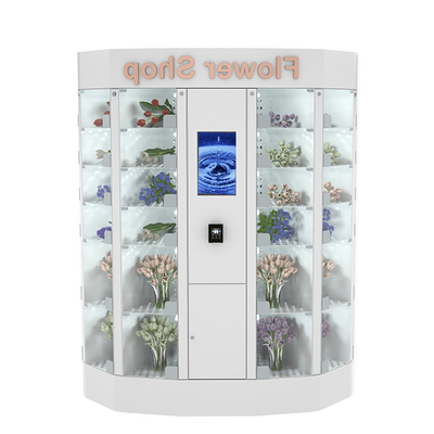 A máquina de venda automática 240V do cacifo da flor fresca com refrigera o sistema de refrigeração