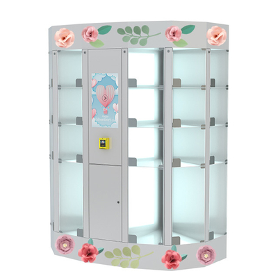 Máquina de venda automática da flor fresca do ramalhete com tela táctil interativo o cacifo 22Inch refrigerado