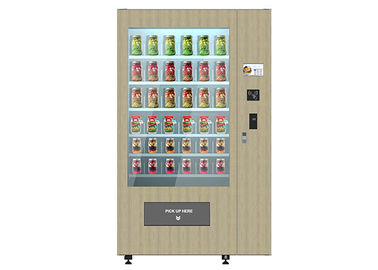 Máquina de venda automática fresca esperta da salada com sistema de madeira da probabilidade/elevador