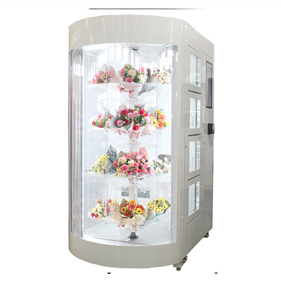 Máquina de venda automática do ramalhete do ODM da flor fresca de Winnsen com sistema de refrigeração