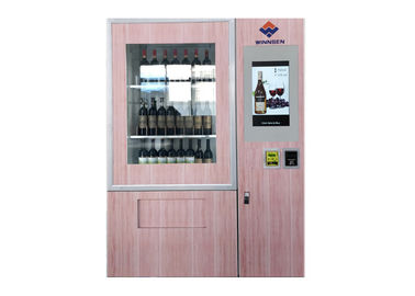 Máquina de venda automática esperta do vinho da cerveja com anúncio do LCD e da moeda /Bill/do leitor cartão do crédito