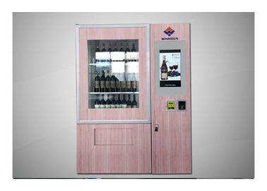 Máquina de venda automática da garrafa de vinho do pagamento do cartão de Bill da moeda da correia transportadora para o shopping do hotel