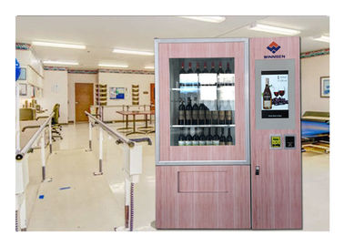 Máquina de venda automática ajustável do vinho do canal da variedade enorme com elevador, função remota