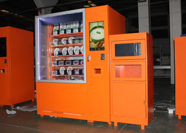 Máquina de venda automática feita sob encomenda com relatório de vendas, quiosque automatizado do sanduíche da micro-ondas do aeroporto