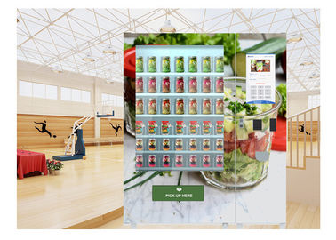 Máquina de venda automática nacional do alimento imediato e da salada com sistema de refrigeração, personalização