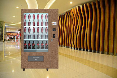 Transporte do vinho tinto do tela táctil com o quiosque da máquina de venda automática do elevador com o multi Special Deisgn do corpo de aço das línguas UI