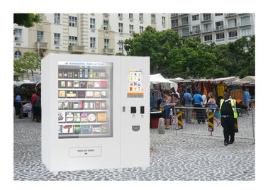 Máquina de venda automática automática da bebida da água do café do alimento de petisco com tela táctil da propaganda