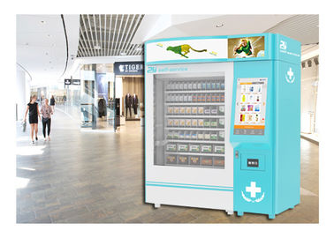 Fornecimento médico refrigerado saúde do bem-estar da máquina de venda automática do terreno com código de QR