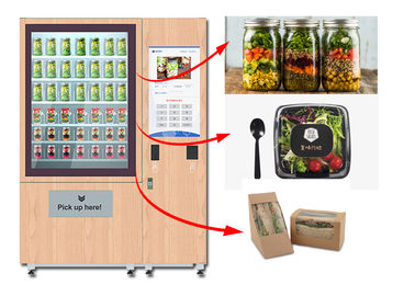 Máquina de venda automática da salada do suco de Winnsen, alimento saudável que vende o cacifo com sistema do elevador