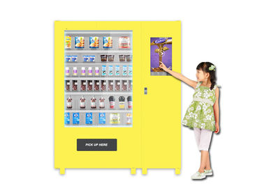 Máquina de venda automática automática do alimento dos queques dos petiscos, mini mercado do auto que vende cacifos