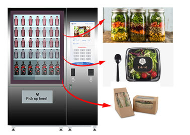 Alimento saudável que vende o cacifo, máquina de venda automática da salada com sistema de controle remoto