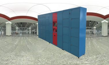 Os cacifos públicos do aeroporto do estação de caminhos-de-ferro do armazenamento da escola do metal com Smart travam o acesso do cartão de crédito