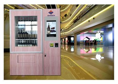 Máquina de venda automática automática da garrafa de vinho tinto do elevador com sistema do elevador e de transporte