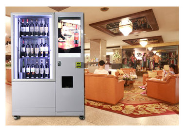 Máquina de venda automática do suco da salada do álcool com elevador, máquinas de venda automática automatizadas do serviço do auto