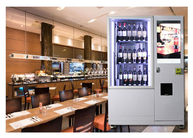 Máquina de venda automática personalizada OEM do leite do vinho do ODM com elevador e líquido refrigerante