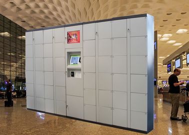 Cacifo de armazenamento eletrônico da bagagem do aeroporto do código do Pin de Smart com pagamento do cartão e plataforma da gestão remota
