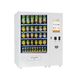 máquina de venda automática robótico refrigerada combinado esperta para o sanduíche do queque do vegetal de fruto da nutrição