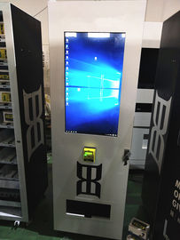 A moeda Bill operou a máquina de venda automática refrigerada dos compartimentos dos livros do biscoito da cerveja do leite do refresco com tela táctil