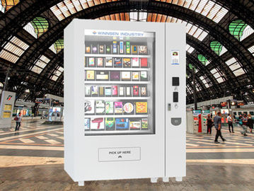 Quiosque automático da máquina de venda automática do suco da garrafa da cola da cerveja do vinho com tela táctil e refrigerador