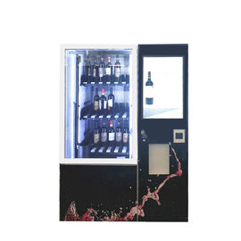 Quiosque automático da máquina de venda automática do suco da garrafa da cola da cerveja do vinho com tela táctil e refrigerador