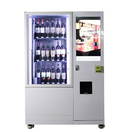 A garrafa automática do champanhe da cerveja do vinho espumante da grande tela do autosserviço pode máquina de venda automática para o equipamento da segurança