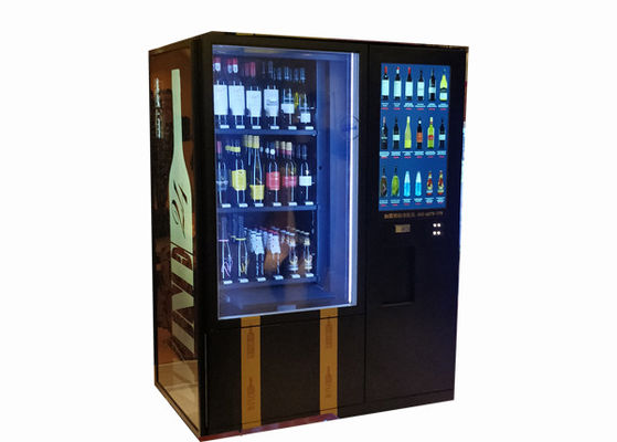Máquina de venda automática personalizada OEM do leite do vinho do ODM com elevador e líquido refrigerante