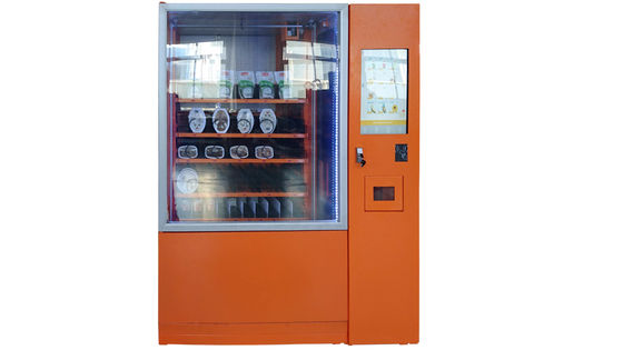 Máquina de venda automática do petisco de Bill Credit Card Payment Food da moeda com plataforma e propaganda remotas