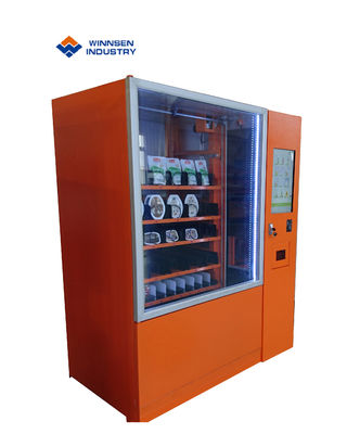 Máquina de venda automática do mercado das cookies dos biscoitos mini com o tela táctil grande dos canais ajustáveis