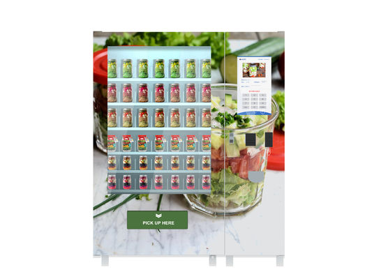 Alimento saudável que vende o cacifo, máquina de venda automática da salada com sistema de controle remoto