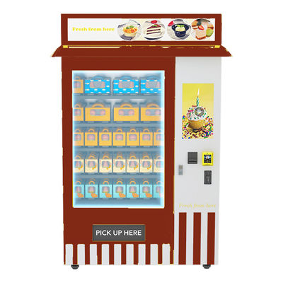 Anunciando máquina de venda automática a fichas do alimento do LCD do toque com sistema de refrigeração