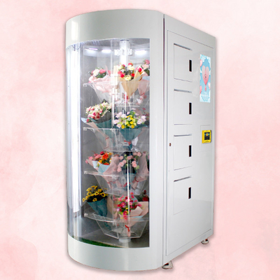 24 do hospital horas de máquina de venda automática da clínica com a prateleira transparente para flores