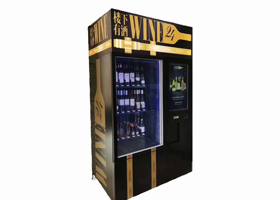 Receptor de Paper Money Coin do leitor de cartão do apoio da máquina de venda automática do vinho da exposição do Lcd
