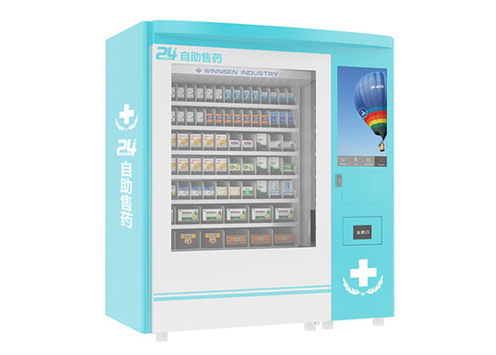 Máquina de venda automática da farmácia do lugar público da autonomia com o tela táctil grande da propaganda
