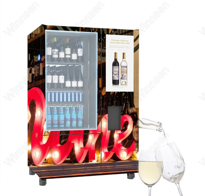 Verificação esperta de Champagne Wine Vending Machine Age do refrigerador do pagamento