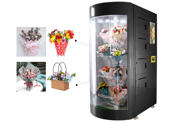 Máquina de venda automática automatizada do ramalhete da flor fresca com humidificador