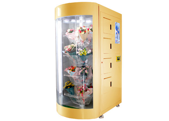 Holland Denmark Customized 24 do Fresco-corte horas de máquina de venda automática da flor com o humidificador da refrigeração para o mercado de Europa