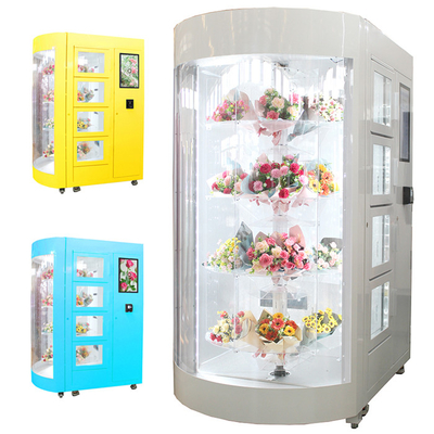 Máquina de venda automática das flores frescas do tela táctil com iluminação do diodo emissor de luz