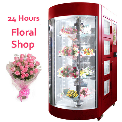 A máquina de venda automática da entrega da flor fresca preservou Rose Carnation Jasmine