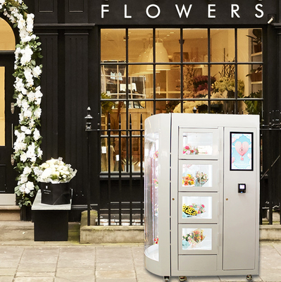 Cacifo de controle remoto de compra em linha do recolhimento da máquina de venda automática da flor